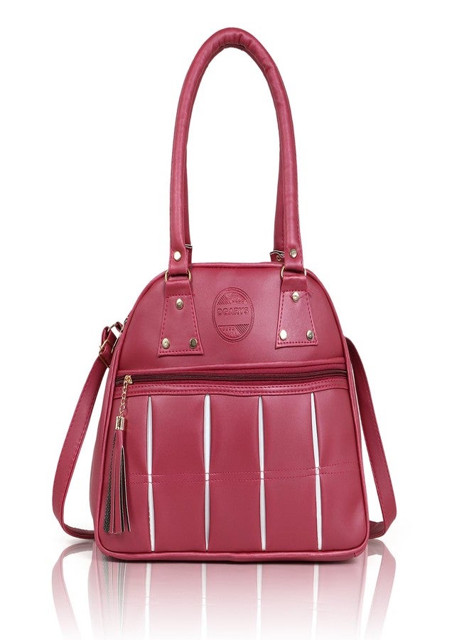 DGARYS Handbags For Women Stylish Sling Bag | Crossbody Bag For Women | Zip Closure & Adjustable Strap | Storage Space For Essentials (Maroon) - Image 1